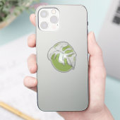 Sticker Forme géométrique de feuille de Monstera minimalis (Téléphone)
