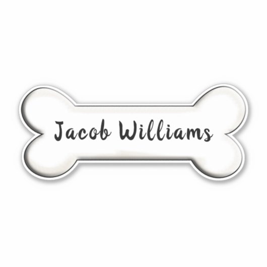 Sticker forme osseuse du chien (Devant)