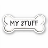 Sticker forme osseuse du chien (Devant)