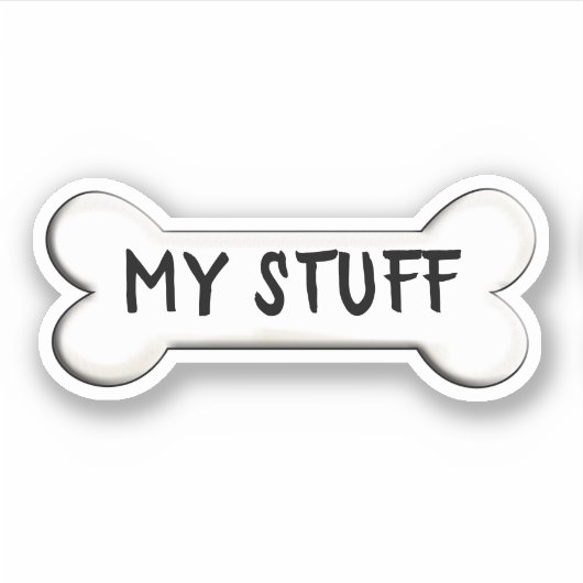 Sticker forme osseuse du chien (Devant)