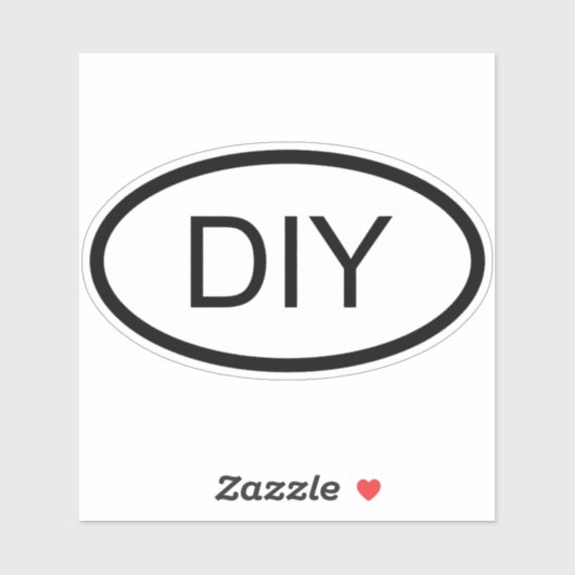 Sticker Forme ovale do-it-yourself Style Euro (Feuille)
