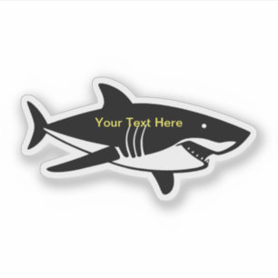 Sticker Forme personnalisée du requin
