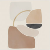 Sticker Formes Abstraites neutres | Art Moderne Minimal (Devant)