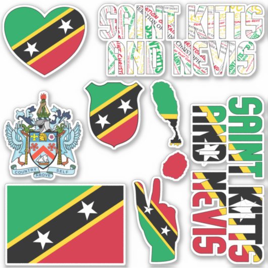 Sticker Formes Extraordinaires de Saint-Kitts-et-Nevis (Devant)