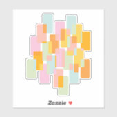 Sticker Formes géométriques simples dans les Pastels Jaune (Feuille)