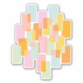 Sticker Formes géométriques simples dans les Pastels Jaune (Devant)