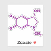 Sticker Formule chimique moléculaire adrénochrome (Feuille)