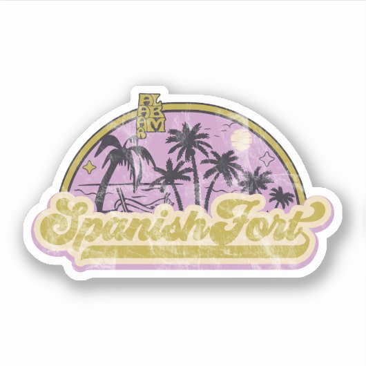 Sticker Fort espagnol, Alabama (Devant)