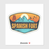 Sticker Fort espagnol, Alabama (Feuille)