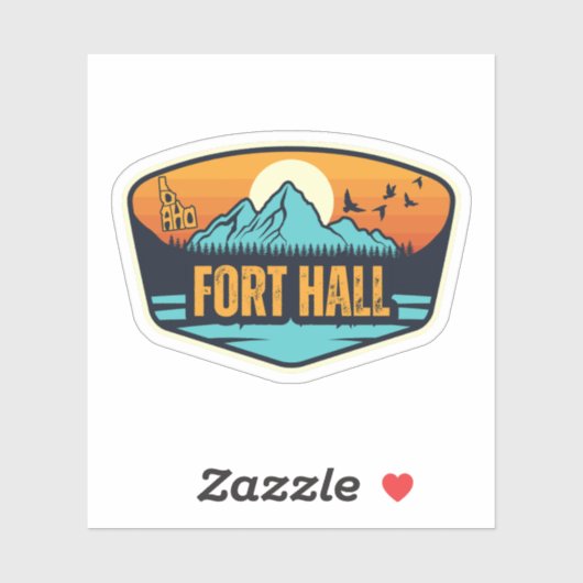 Sticker Fort Hall, Idaho (Feuille)