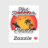 Sticker Fort Lauderdale, Floride (Feuille)