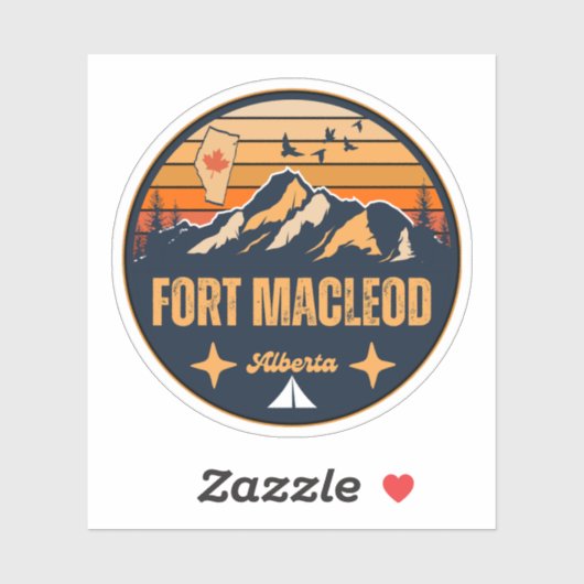 Sticker Fort Macleod (Alberta) (Feuille)