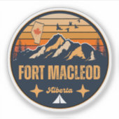 Sticker Fort Macleod (Alberta) (Devant)