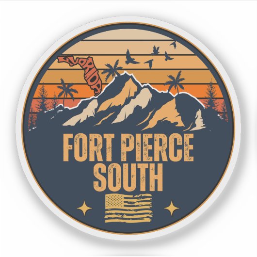 Sticker Fort Pierce Sud, Floride  (Devant)