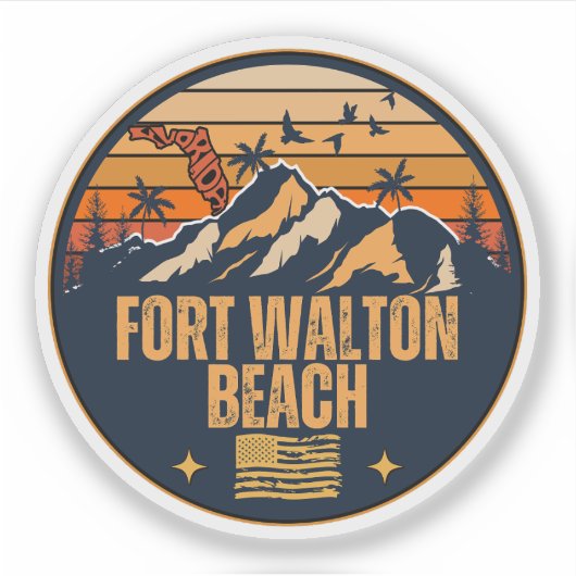 Sticker Fort Walton Beach, Floride (Devant)