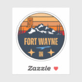 Sticker Fort Wayne (Feuille)