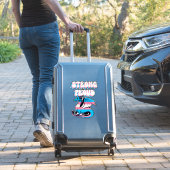 Sticker Forte Et Fière - Dragon De Fierté Transgenre (Valise Insitu)
