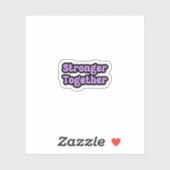 Sticker Forte prise de conscience de l'épilepsie violette (Feuille)