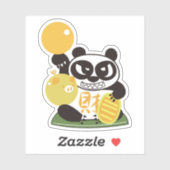 Sticker Fortune Panda God (Feuille)