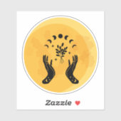 Sticker Fortune Teller Halloween de la lune (Feuille)