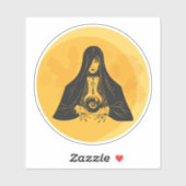 Sticker Fortune Teller Moon Halloween (Feuille)