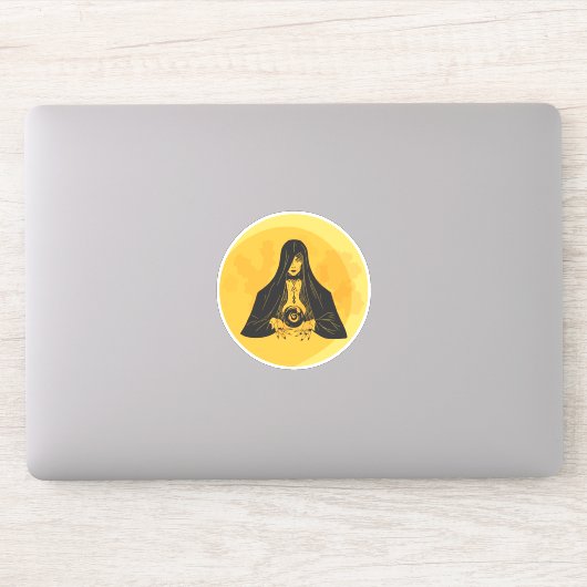 Sticker Fortune Teller Moon Halloween (Ordinateur)