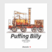 Sticker Foudre Billy Steam Train Anglais Locomotive (Feuille)