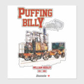Sticker Foudre Billy Steam Train Anglais Locomotive (Feuille)
