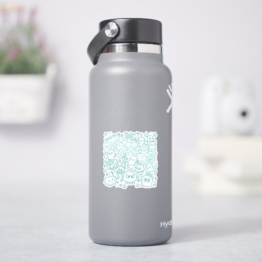 Sticker Foule de Kawaii (HydroFlask)