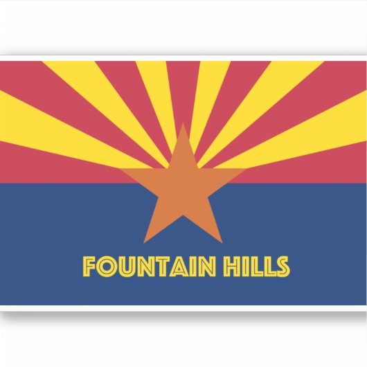 Sticker Fountain Hills AZ (Devant)