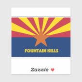 Sticker Fountain Hills AZ (Feuille)