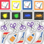 Sticker Fournitures d'art (Devant)