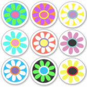 Sticker Fous Daisées, Pop Art, (Devant)