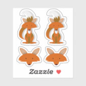 Sticker Fox (Feuille)