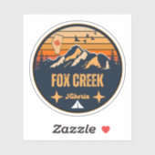 Sticker Fox Creek, Alberta (Feuille)