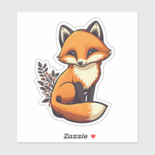 Sticker Fox cute little animal