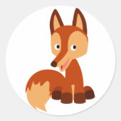 Sticker Fox de dessin mignon (Devant)
