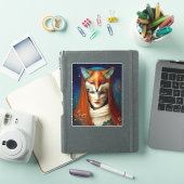 Sticker Fox Femme Surreal Imaginaire Art (Couverture iPad)