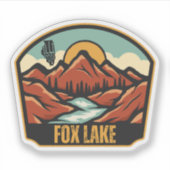 Sticker Fox Lake (Devant)