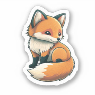 Sticker Fox mignon