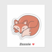 Sticker Fox Sleep (Feuille)