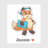 Sticker Fox with Nightcap (Feuille)