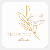 Sticker Fox Woodland Fairytale Favoriser (Devant)