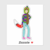 Sticker foxgirl (Feuille)