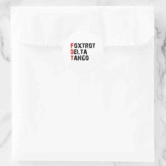 Sticker Foxtrots Deltas Tangos (Sac)