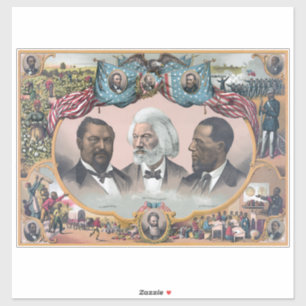 Sticker Fr3d3rick Bailey Douglass avec Black Abolitionnist