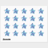 Sticker fractal - Étoile (20 par feuille) (Feuille)