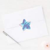 Sticker fractal - Étoile (20 par feuille) (Enveloppe)