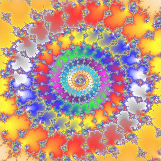 Sticker Fractale psychédélique (Recto)