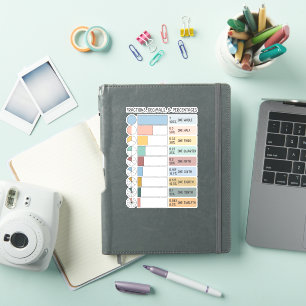 Sticker Fractions, Décimales, Pourcentages Enfants Arc-en-